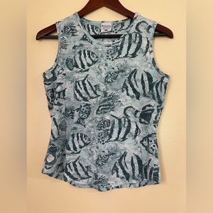 Columbia Women’s Sleeveless Tanks, Size M Aquatic-theme